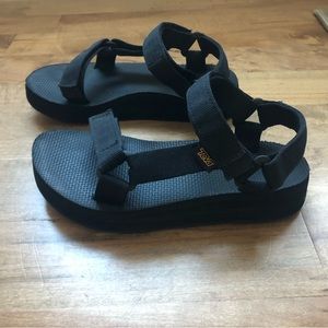 Black Teva Midform Sandal